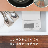 エー・アンド・デイ ホームスケール/キッチンスケール UH3305-WRG＜ひょう量:2000g 最小表示:0.1g/1g＞1台