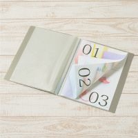 プラス　スーパーエコノミークリアーファイル　A4タテ　20ポケット　グレー　固定式　30冊　FC-122EL　88420