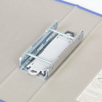 キングファイル　スーパードッチ　脱着イージー　B6ヨコ　とじ厚50mm　青　10冊　キングジム　両開きパイプファイル　2425Aアオ