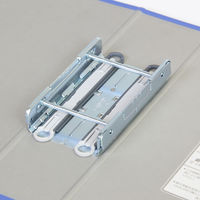 キングファイル　スーパードッチ　脱着イージー　A4タテ　とじ厚70mm　グレー　3冊　キングジム　両開きパイプファイル　2477Aクレ