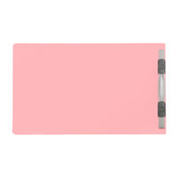 プラス　フラットファイル樹脂製とじ具　A5ヨコ　ピンク　No.042N　100冊