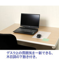 デザイン下敷き付デスクマット　ミニ（600×450mm）ナチュラル木目　マット厚1.0mm　森松