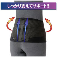 竹虎 ランバックソフト ブラック M 034053 コルセット 腰痛ベルト