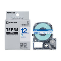 テプラ TEPRA PRO【純正】テープ スタンダード 幅12mm 白ラベル(青文字) SS12B 1個 キングジム