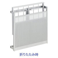 アスクル ビジネスフィット傘立て 30本用 プラチナシルバー 幅525×奥行366×高さ490mm 1台 折りたたみ式 スチール製 オリジナル