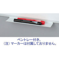 プラス　アルミ枠ホワイトボード　罫引行動予定表（12人用）　450×600mm　壁掛け　WBK-0406SJK