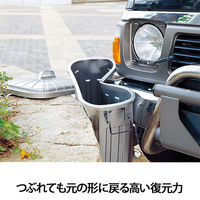 岩崎工業 ゴミ箱 スーパーカン（L） L-112CGM 45L ふた付ダストボックス 直径430×高さ560mm 日本製