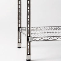 河淳　スチールメッシュ　棚4段　奥行450mm幅900mm高さ1500mm　（直送品）