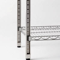 河淳　スチールメッシュ　棚5段　奥行450mm幅1500mm高さ1800mm　（直送品）