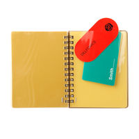 ロルバーン ポケット付メモ M A6相当 ダークブルー 青 5mm方眼 リングノート デルフォニックス（Rollbahn）