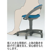 【設置込】イトーキ　サポートスツール　背付ビニールレザー　リップルグリーン（直送品）