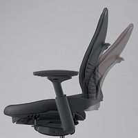 Steelcase　リープチェア肘付きブラックフレーム5F17/ブラック　（直送品）
