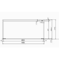 オカムラ プロスクシリーズ サッカー台オープン 900W 7JP3EB Z269（直送品）