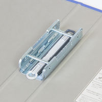 キングファイル　スーパードッチ　脱着イージー　A4タテ　とじ厚40mm　グレー　キングジム　両開きパイプファイル　2474Aクレ