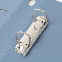 セキセイ　ロックリングファイル　D型2穴　B5タテ　背幅43mm　ブルー　F-432