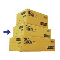 日本サニパック　容量表記入り白半透明ごみ収集袋　炭カル入　70L　HT77　1箱（10枚×20パック入）