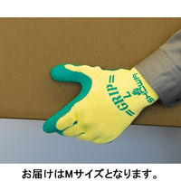 【天然ゴム背抜き手袋】 ショーワグローブ グリップ（ソフトタイプ）グリーン No.310 M 1双