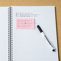 アスクル　ふせん　貼ってはがせるオフィスのノート　75×50mm　パステルカラー　4色セット　30冊（10冊×3パック）  オリジナル