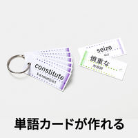 エーワン　マルチカード単語帳カードタイプ　51163　A4判