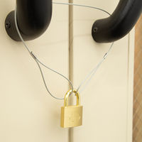 【南京錠】 アルファ シリンダー南京錠E1000ー35mm PA-164 1セット（5個：1個×5）