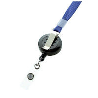 ソニック 名札 リール付き 吊下げひも スタンダード 青 NF-958-B 1袋（5本入）