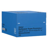 コピー用紙　マルチペーパー　スーパーエコノミーJ　A4 1箱（5000枚：500枚入×10冊）　国内生産品　アスクル FSC認証  オリジナル