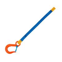 エスコ 1.5 tonx2.5m 金具付スリング(1本懸け) EA981EC-2.5A 1本（直送品）