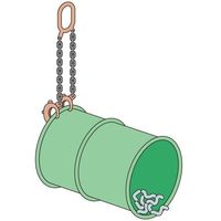 エスコ 1.0tonx745mm ドラム缶リフター EA984DR-10 1個（直送品）