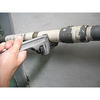 エスコ 65mm/ 450mm パイプレンチ(アルミ合金) EA546AL-450 1本（直送品）