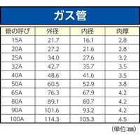 エスコ 50mm/350mm パイプレンチ(オフセット型/アルミ合金) EA546B-350 1本（直送品）
