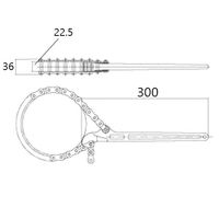 エスコ 300mm フランジレンチ EA546WF-2 1丁（直送品）