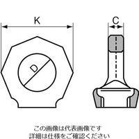 エスコ 0.4 ton/M10 回転アイナット EA987GL-21 1個（直送品）