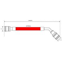 エスコ 100cm/R32R410A チャージングホース(3本組) EA104TG 1セット（直送品）