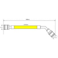 エスコ 150cm/R404A・R407C チャージングホースセット EA104LP 1セット（直送品）
