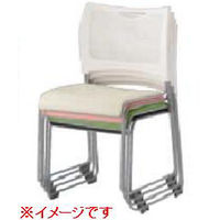 アイリスチトセ　ミーティングチェア樹脂メッシュ ブラック/ブラック　（直送品）