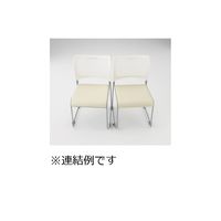 アイリスチトセ　ミーティングチェア　樹脂メッシュスタッキングチェア　ブラック/ブルー　4脚セット　（直送品）