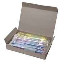 ストリックスデザイン　歯科用歯ブラシ　やわらかめ　5色アソート　1袋（20本入）