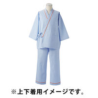 住商モンブラン 患者衣（男女兼用）上衣 ブルー S 59-461