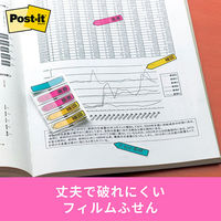 スリーエム(3M) ポストイット フィルムふせん 付箋 メッセージポインター 重要確認 透明 44mm×12mm 1袋 684P-IC-5P