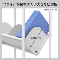 トヨダプロダクツ ブックラックワゴン 高重量タイプ3段 1台 幅603×奥行352×高さ1251mm 斜め型 キャスター付き 耐荷重35kg