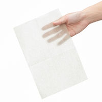 イデシギョー　植林木4つ折り　紙ナプキン　未晒し　2/3タイプ　1袋（100枚入）