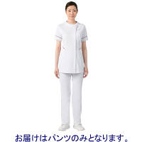 住商モンブラン ナースパンツ 医療白衣 レディス 白 S 73-1331（直送品）