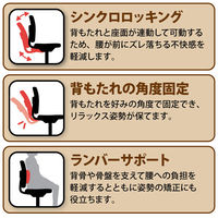 TOKIO オフィスチェア メッシュ張り 肘無し ブラック FCM-5 1脚