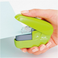 プラス 針なしホッチキス ペーパークリンチ 6枚とじ グリーン 緑 SL106N 31123