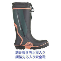 【作業用長靴】 オカモト ワイルドウルフ　安全長靴　先芯・踏み抜き防止板入り RMT-73043 L  L(26cm) 1足