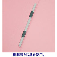 フラットファイル 背補強 A4タテ 10冊 ピンク アスクル  オリジナル