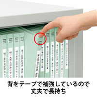 フラットファイル 背補強 A4タテ 10冊 ブルー アスクル  オリジナル