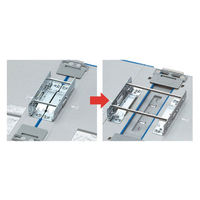 コクヨ　ガバットチューブファイル＜エコツイン＞　A4タテ　背幅伸縮型　とじ厚80または120mm　青　フーGT6120B