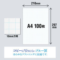 日本ノート　プロジェクトペーパー　A4タテ　10mm方眼　1冊
