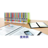 キングジム　ショットドックス　名刺ホルダー　コンパクトタイプ　緑　120名用　42SDミト